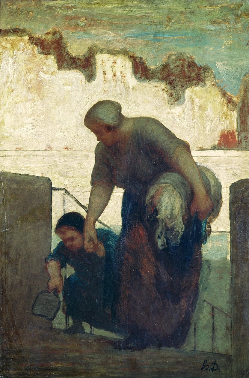 The Washerwoman, asi 1860-61 od Honoré Daumier