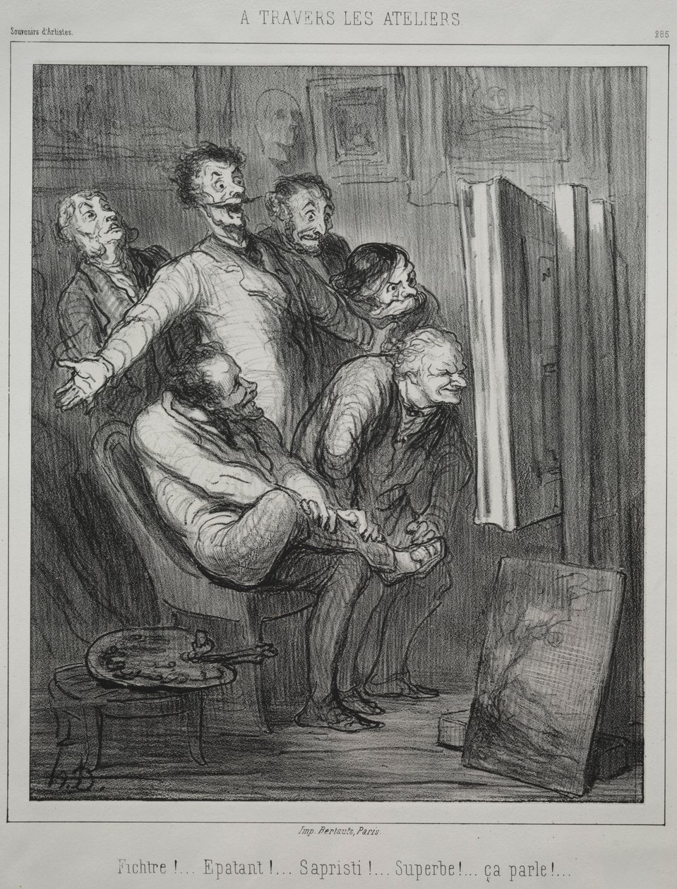 Prostřednictvím studií, 1862. od Honoré Daumier