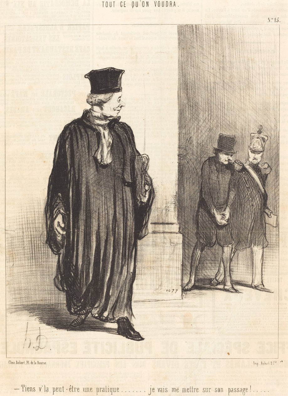 Tady, možná praxe od Honoré Daumier