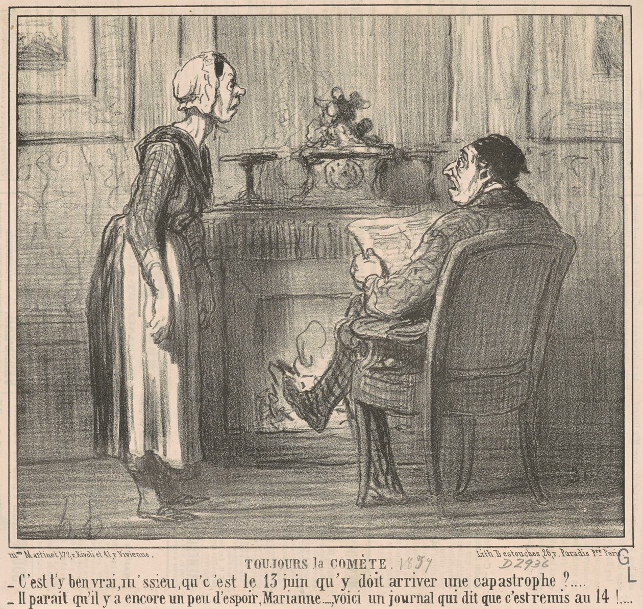 Vždy kometa od Honoré Daumier