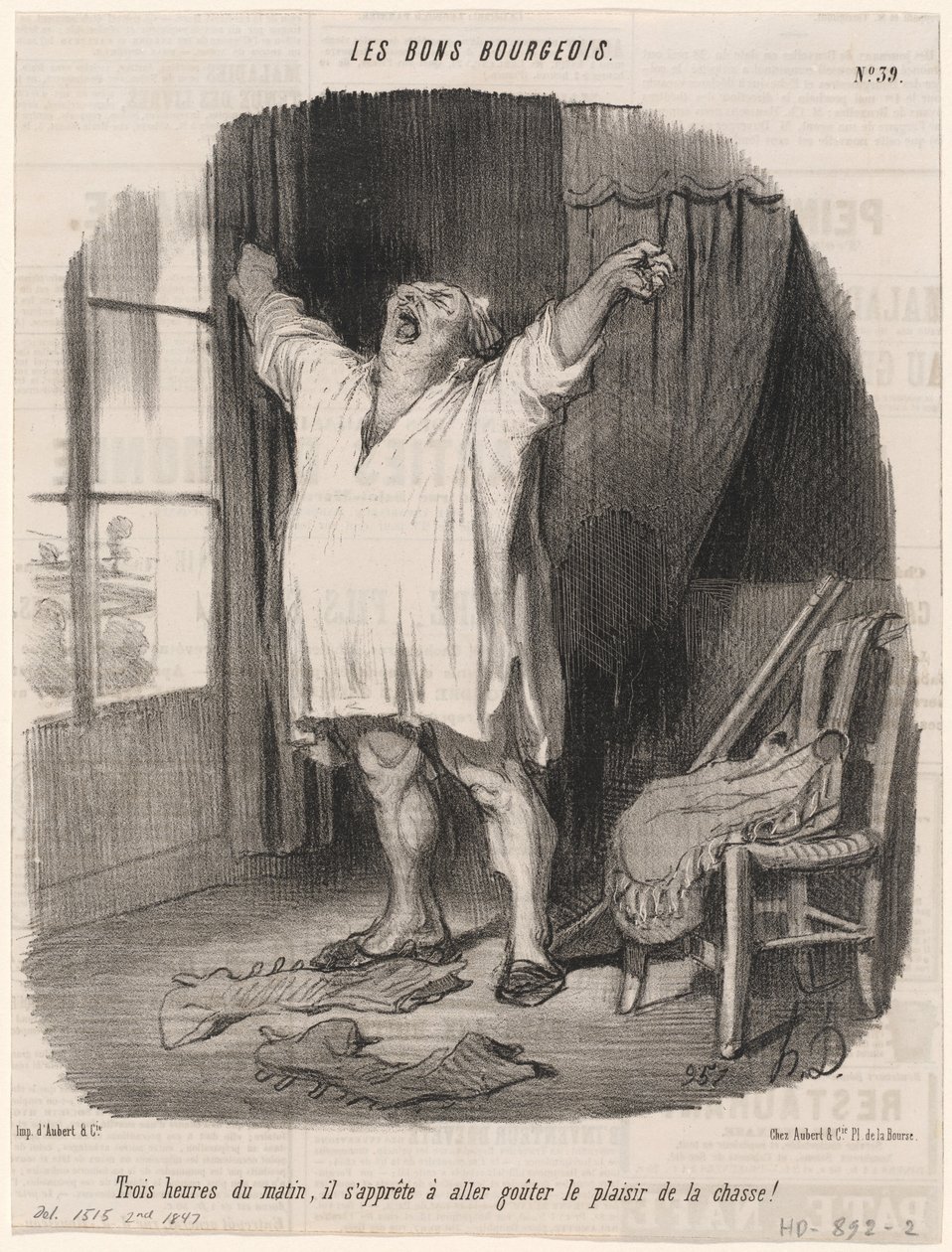Tři hodiny ráno... od Honoré Daumier