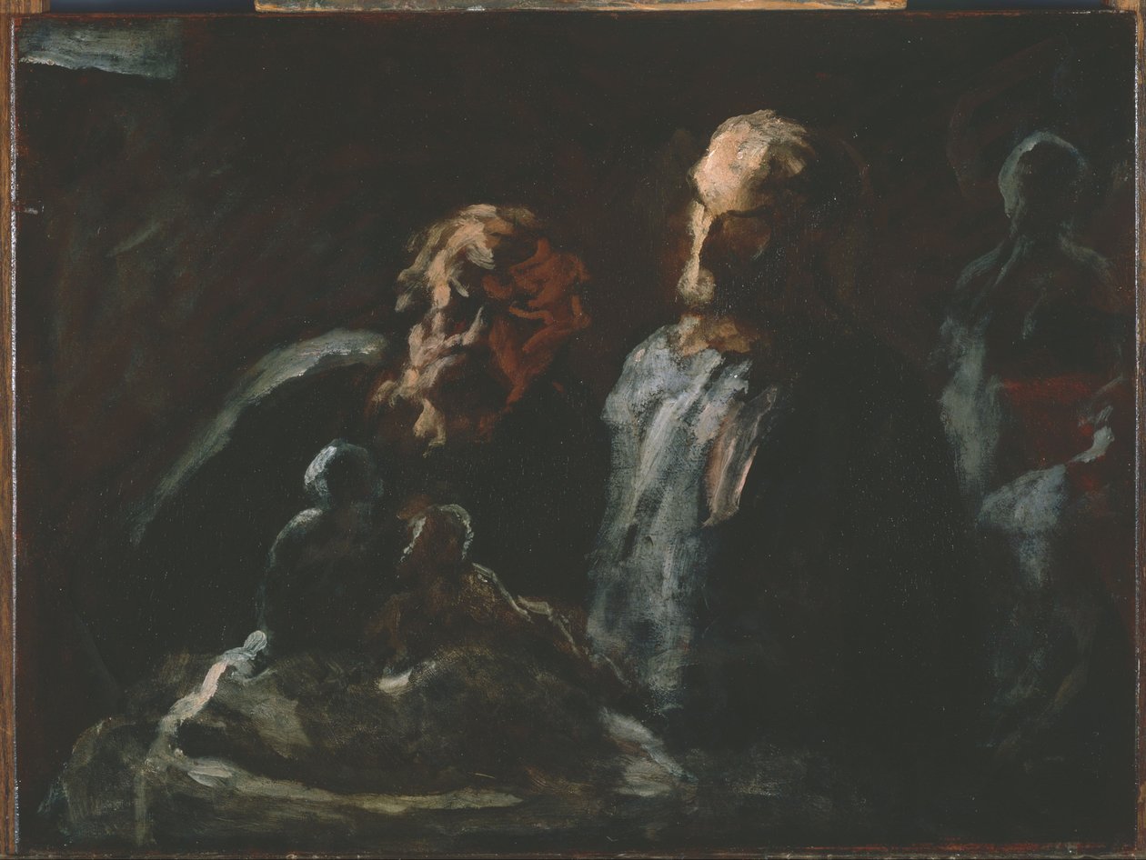 Dva sochaři od Honoré Daumier