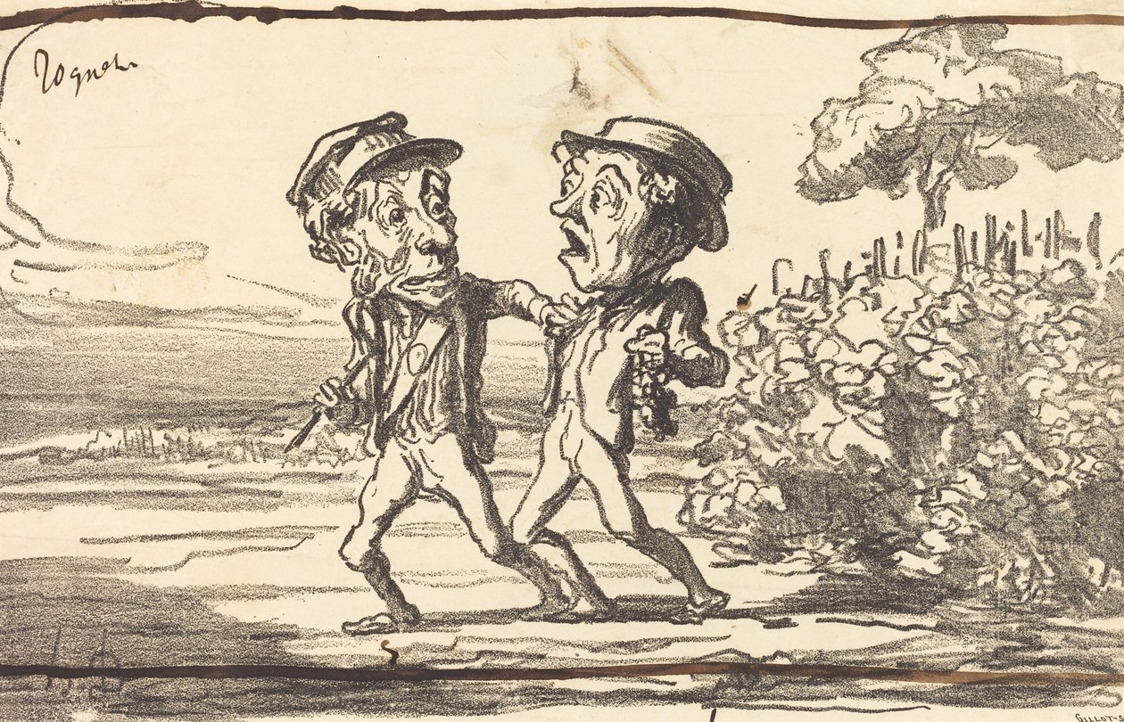 Zločinec! od Honoré Daumier