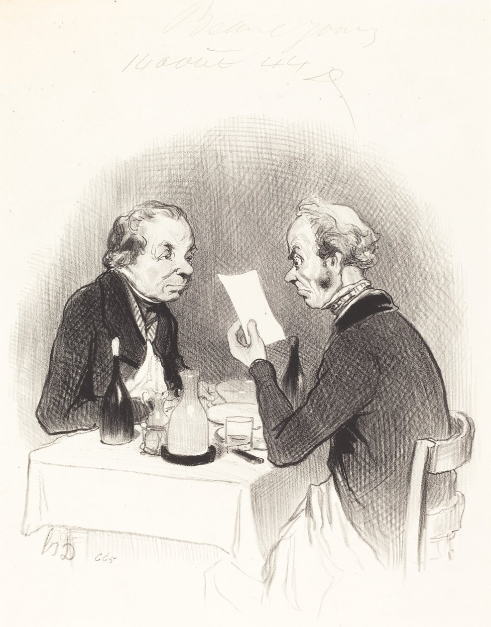 Chutná večeře od Honoré Daumier