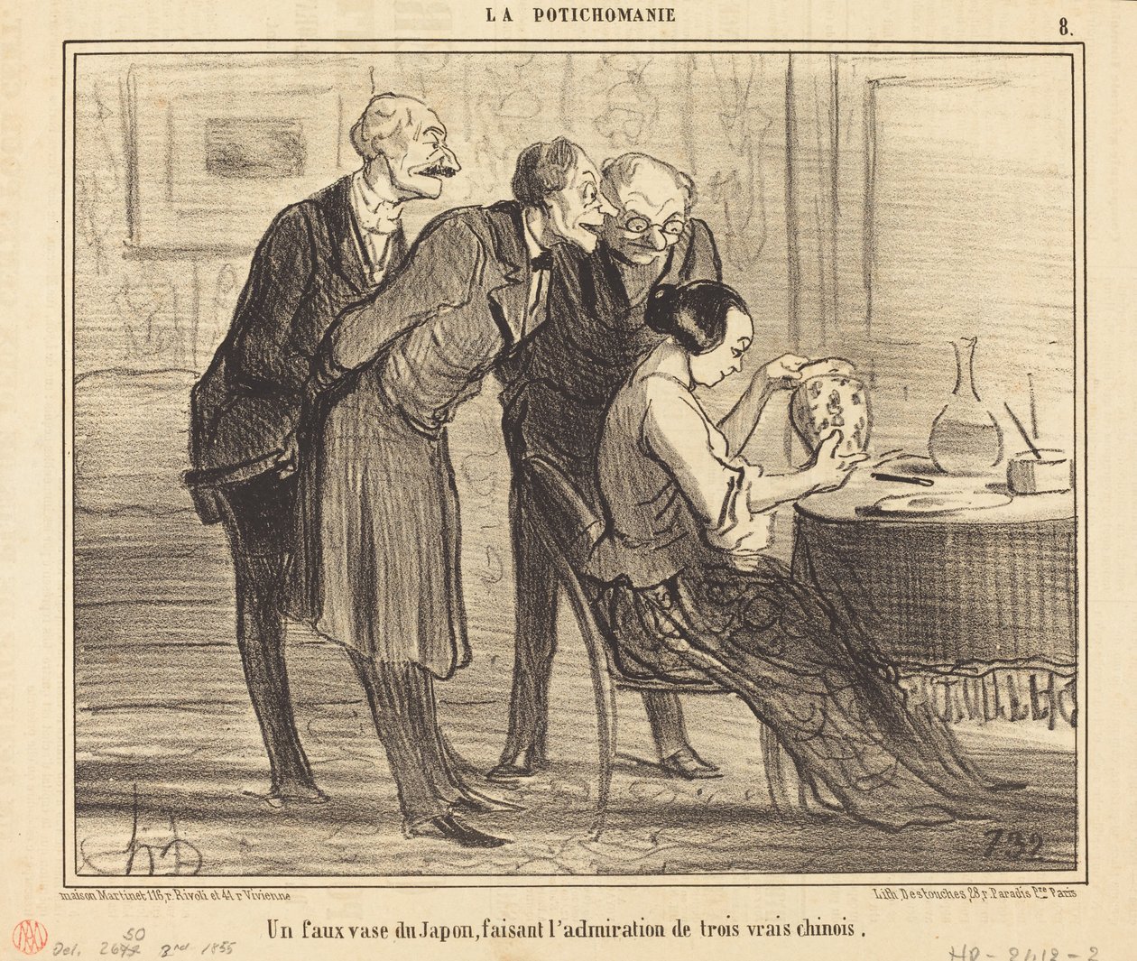 Falešná váza z Japonska vyrábí... od Honoré Daumier