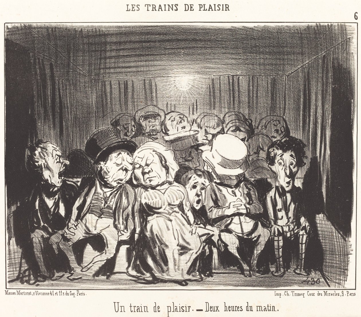 Vlak potěšení od Honoré Daumier