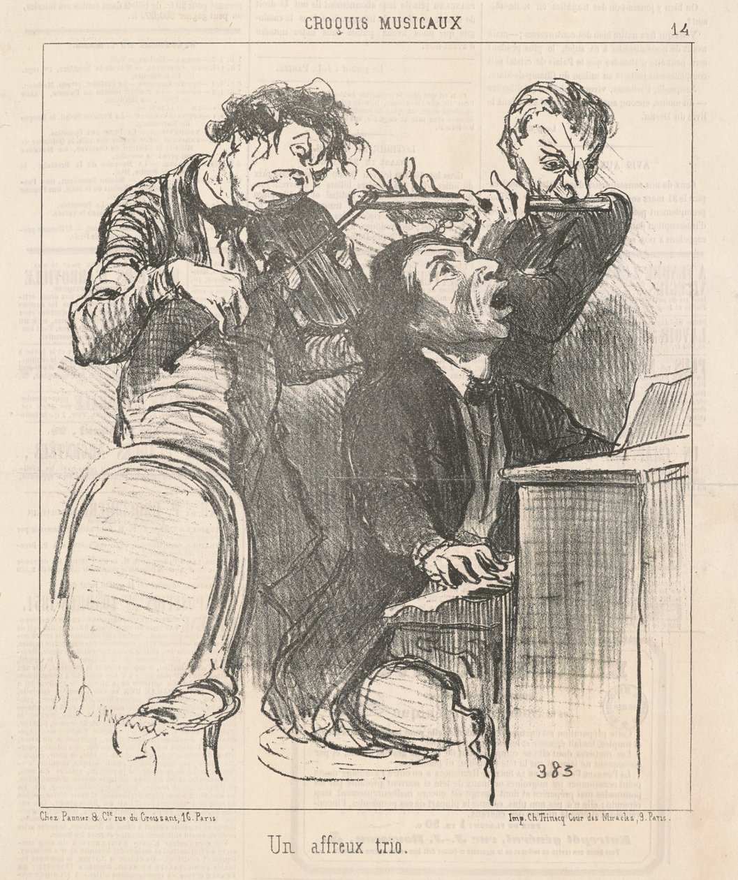 Strašná trojka od Honoré Daumier