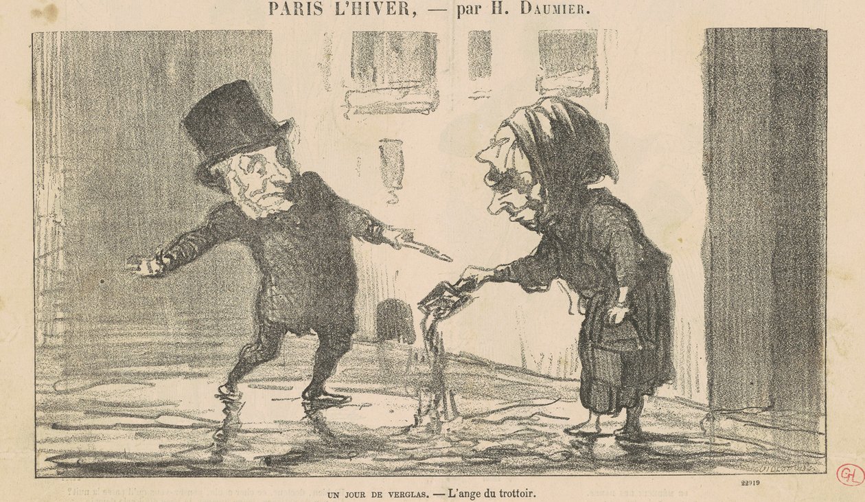 Mrazivý den od Honoré Daumier