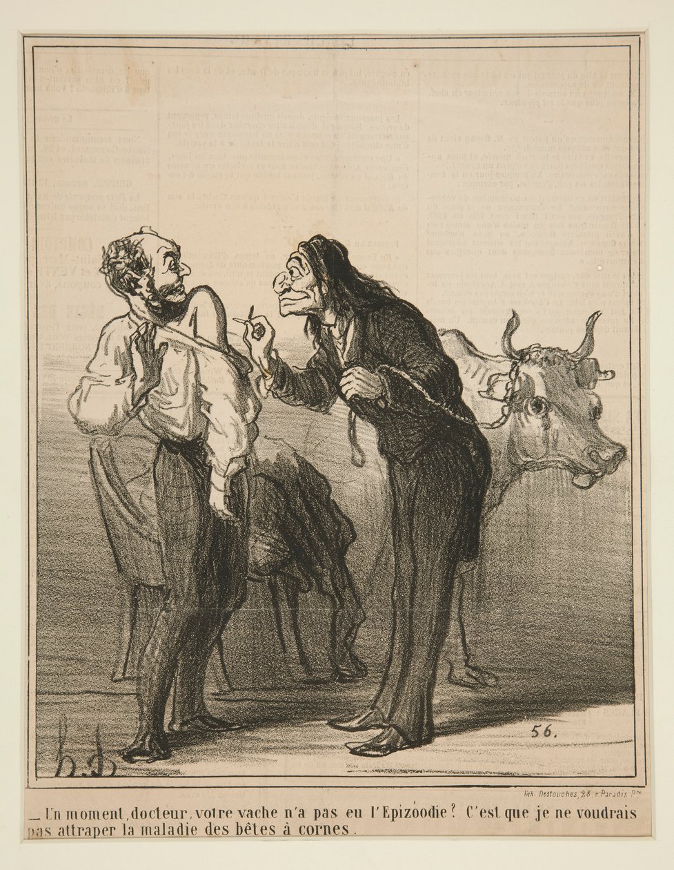 Okamžik, doktore, vaše kráva č od Honoré Daumier