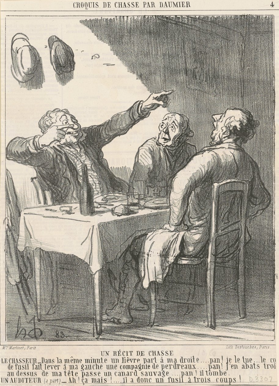 Lovecká pohádka od Honoré Daumier