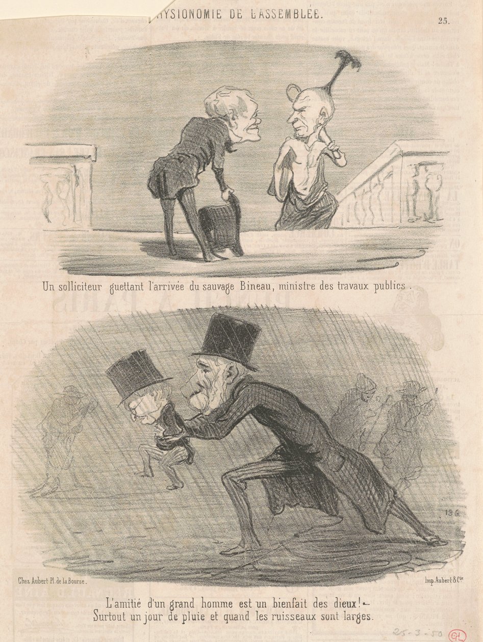 Právník sleduje ...Bineau! od Honoré Daumier