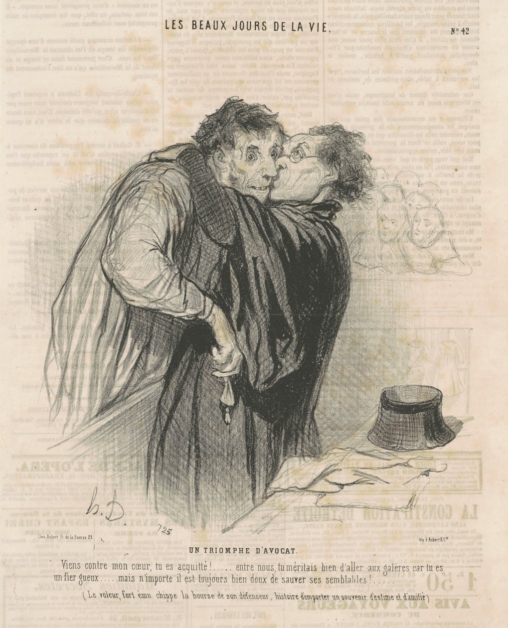 Triumf právníka od Honoré Daumier