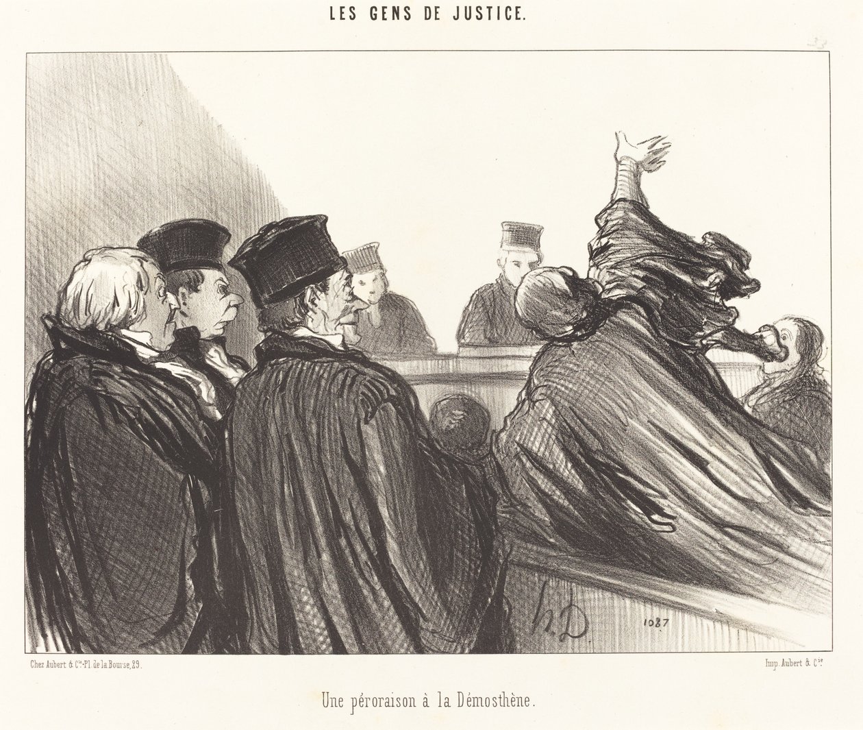 Peroration a la Demosthenes od Honoré Daumier