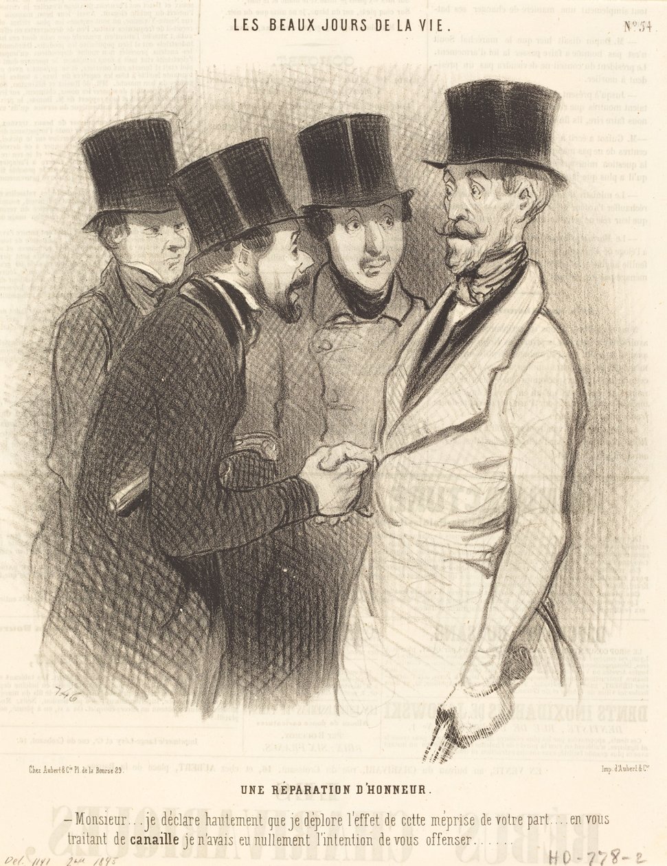 Reparation of Honor od Honoré Daumier