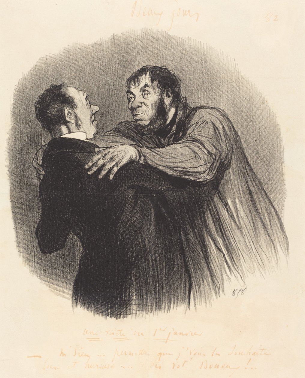 Návštěva 1. ledna od Honoré Daumier