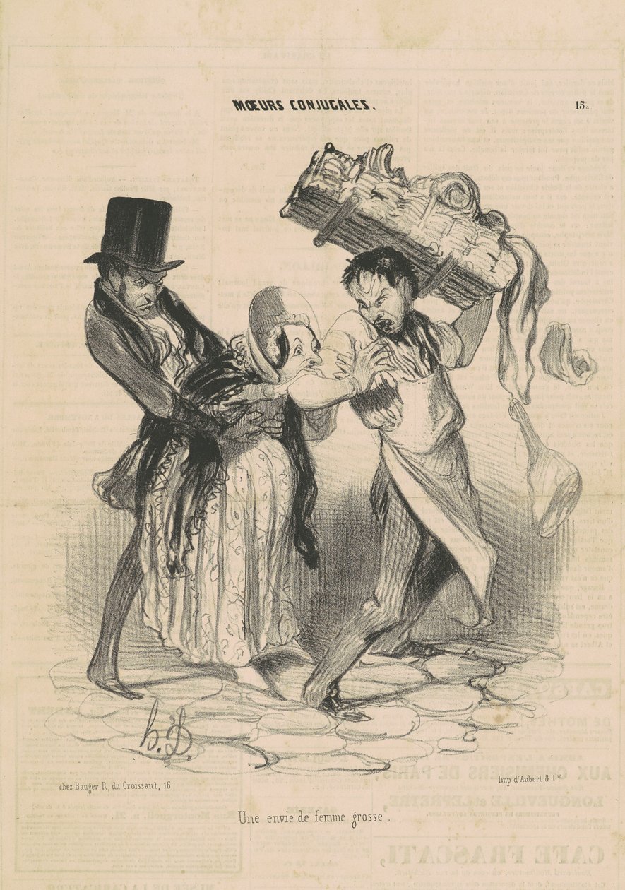 Touha po tlusté ženě od Honoré Daumier