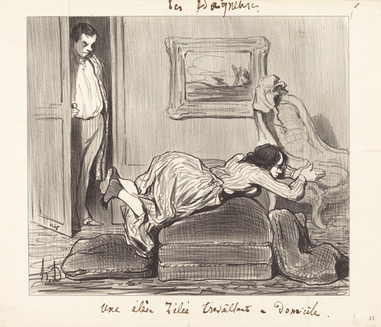Elè...horlivý pracující z domova od Honoré Daumier
