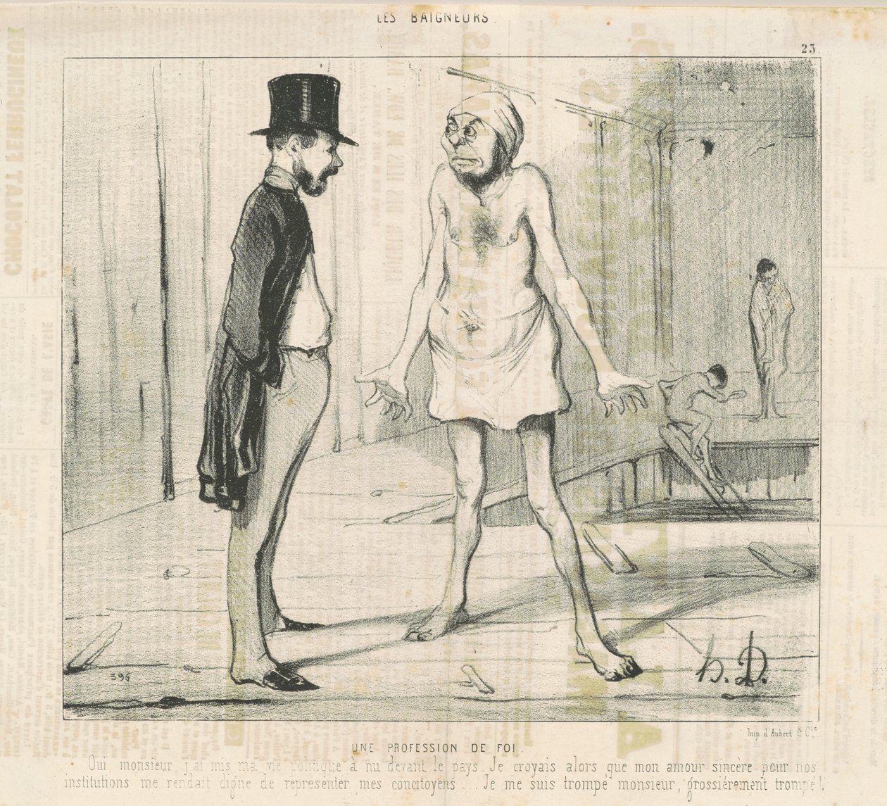Vyznání víry od Honoré Daumier