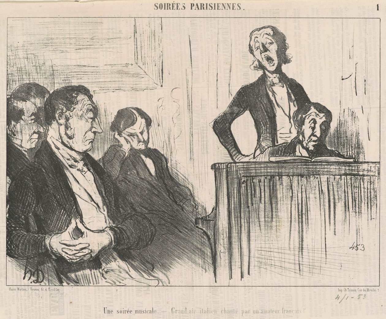 Hudební večer od Honoré Daumier