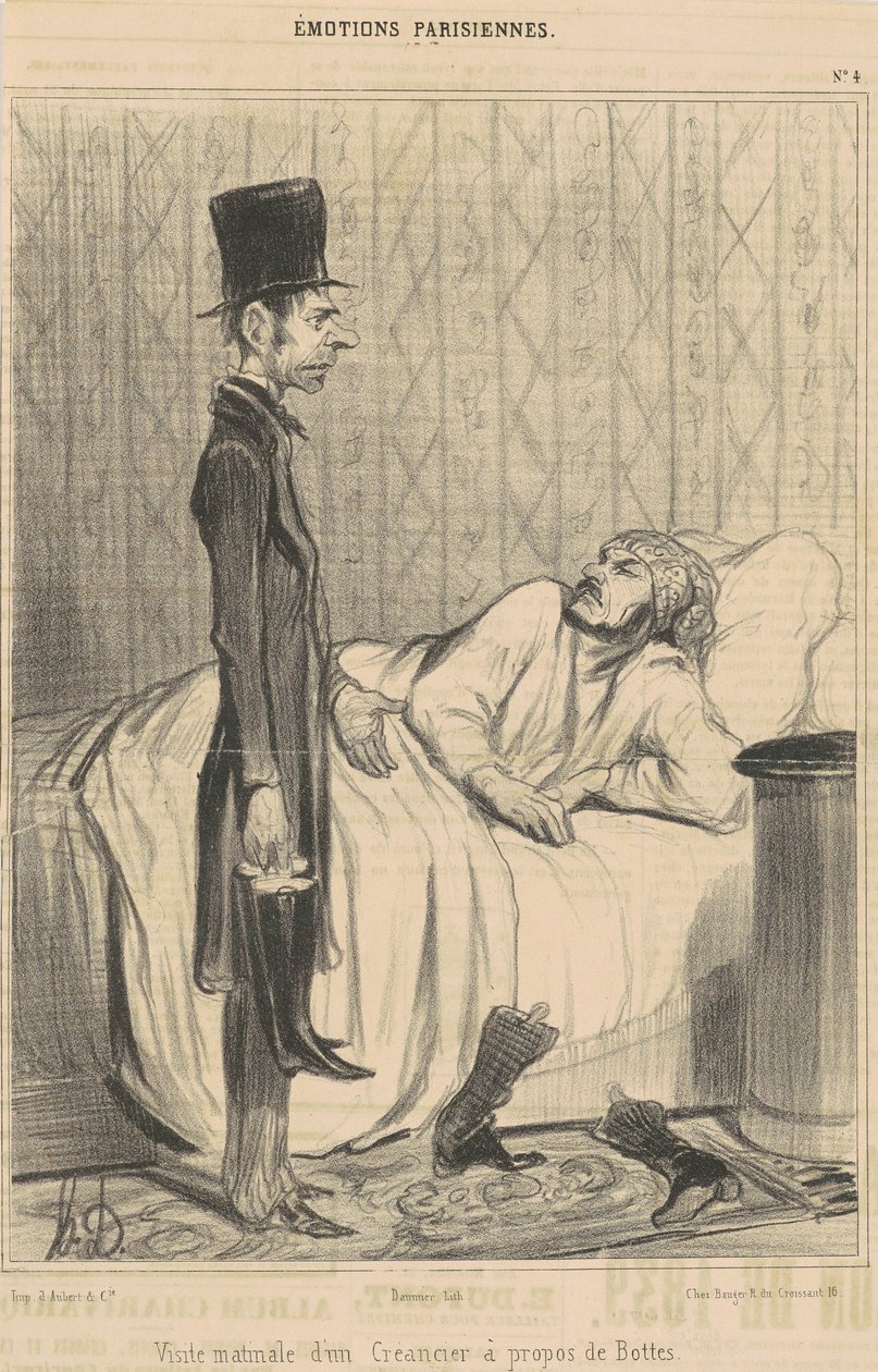 Ranní návštěva věřitele od Honoré Daumier