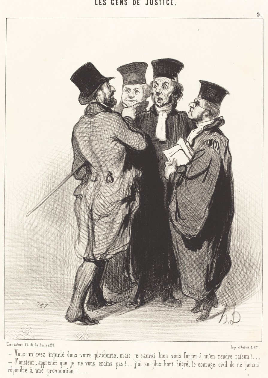 Urazil jsi mě ve svých prosbách... od Honoré Daumier