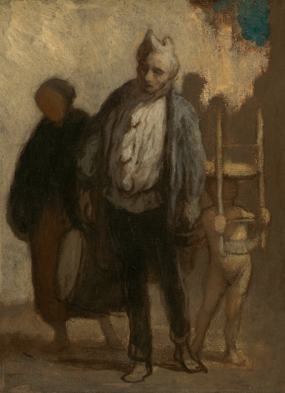 Potulní akrobati od Honoré Daumier