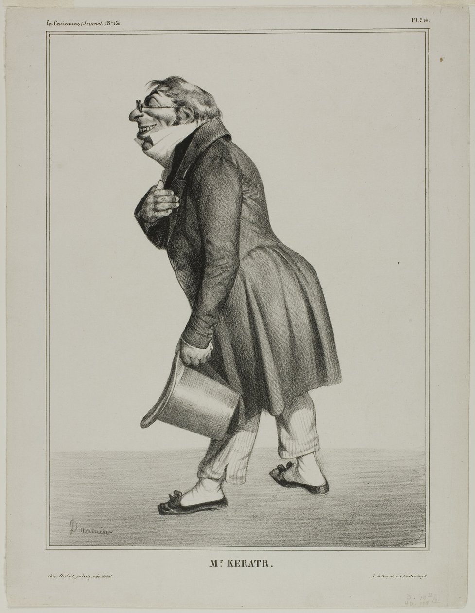 Auguste-Hilarion, hrabě de Kératry od Honoré Victorin Daumier