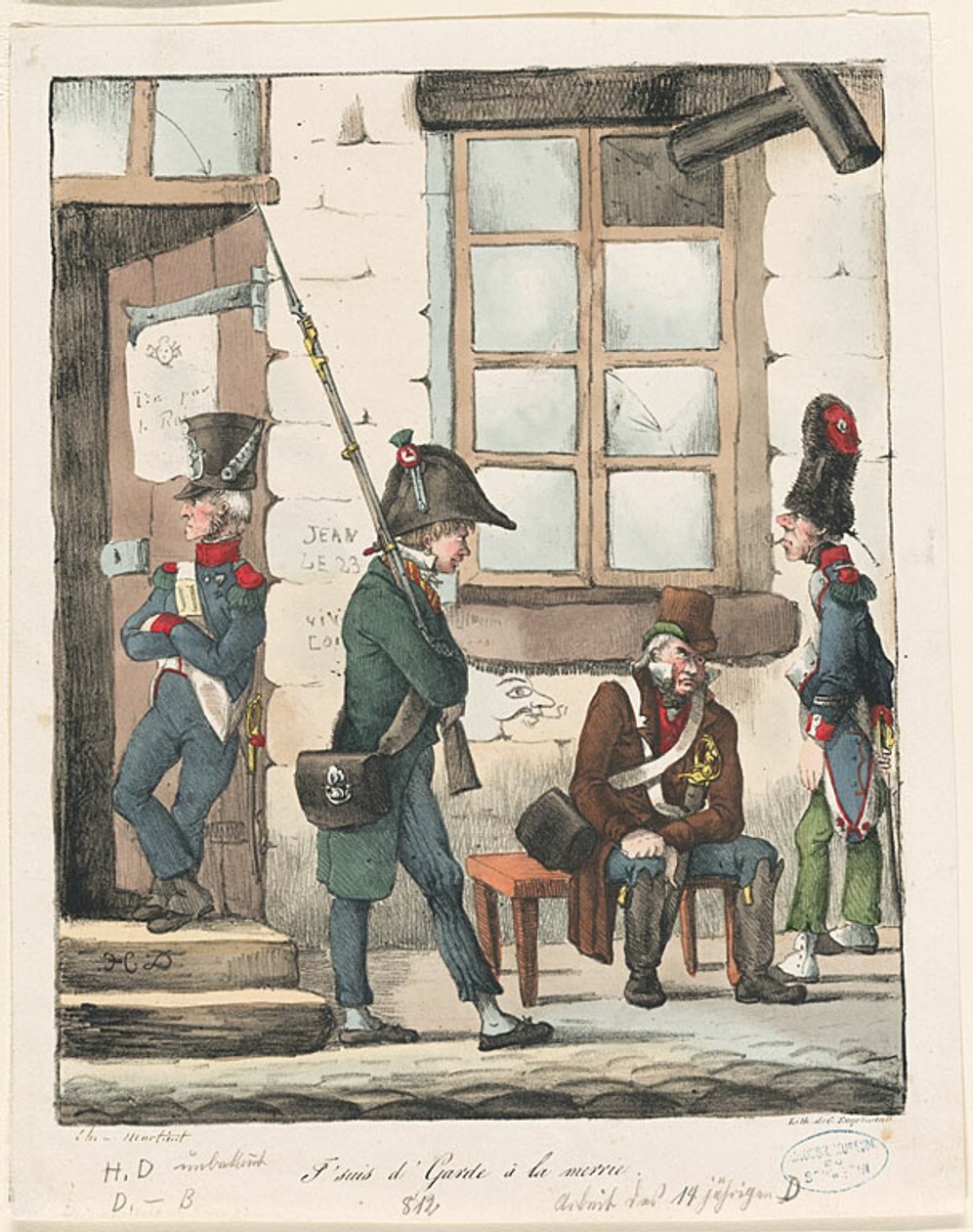 "Hlídám radnici" od Honoré Victorin Daumier