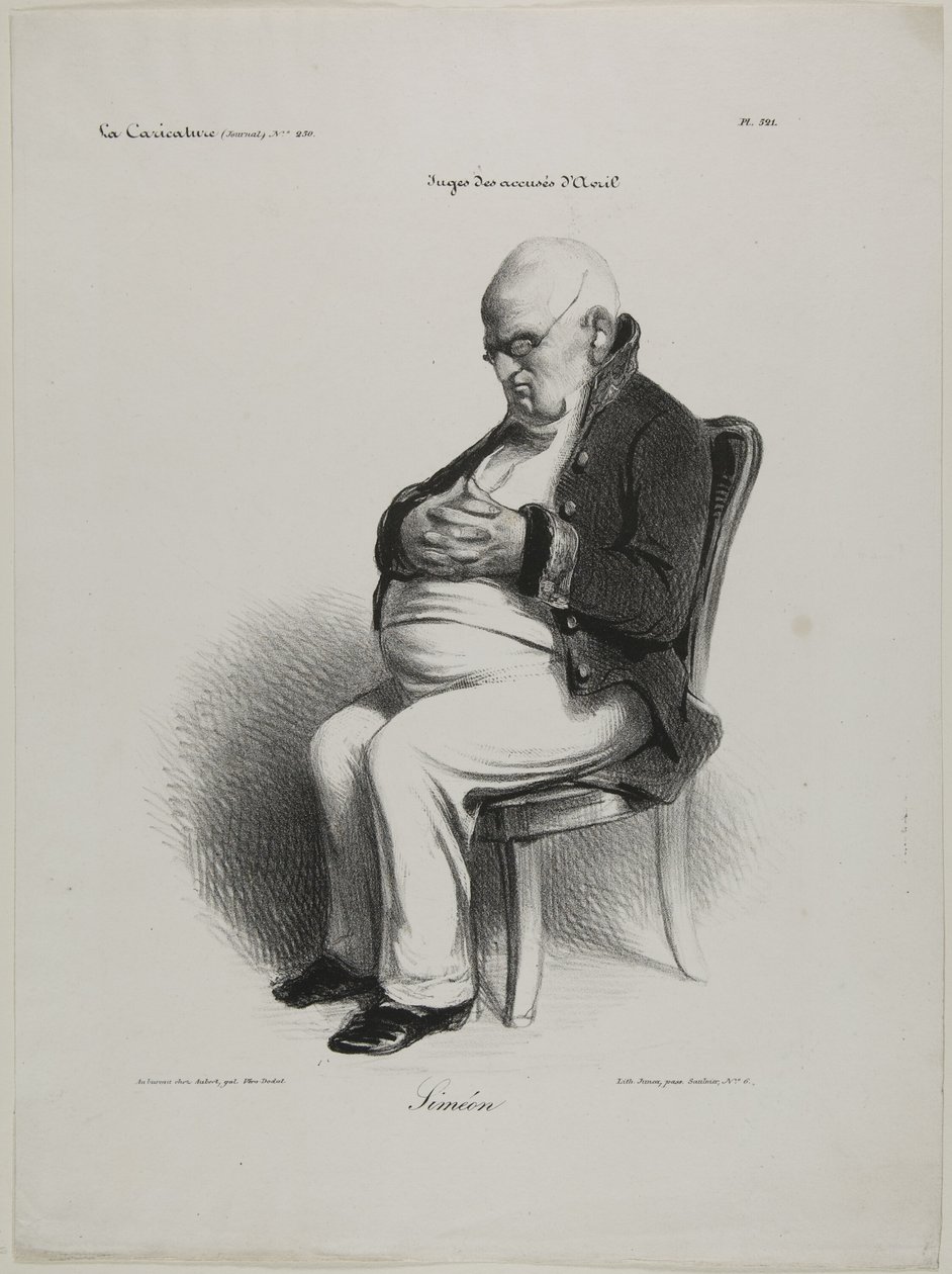 Simeon, deska 521 od Honoré Victorin Daumier