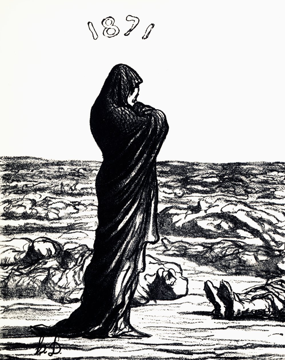 1871, Alegorie (litho) od Honoré Daumier