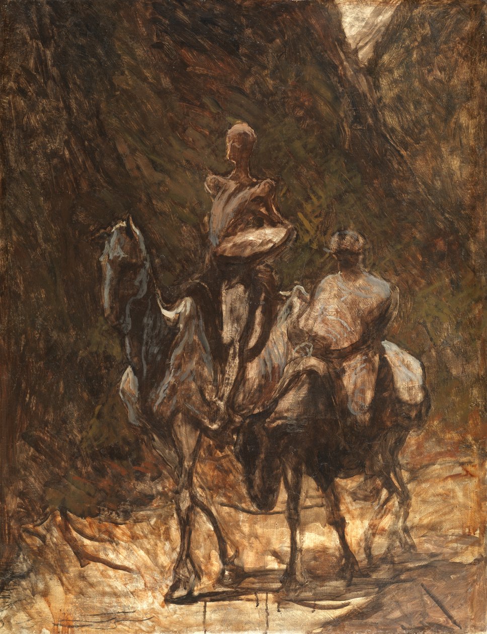 Don Quijote a Sancho Panza od Honoré Daumier