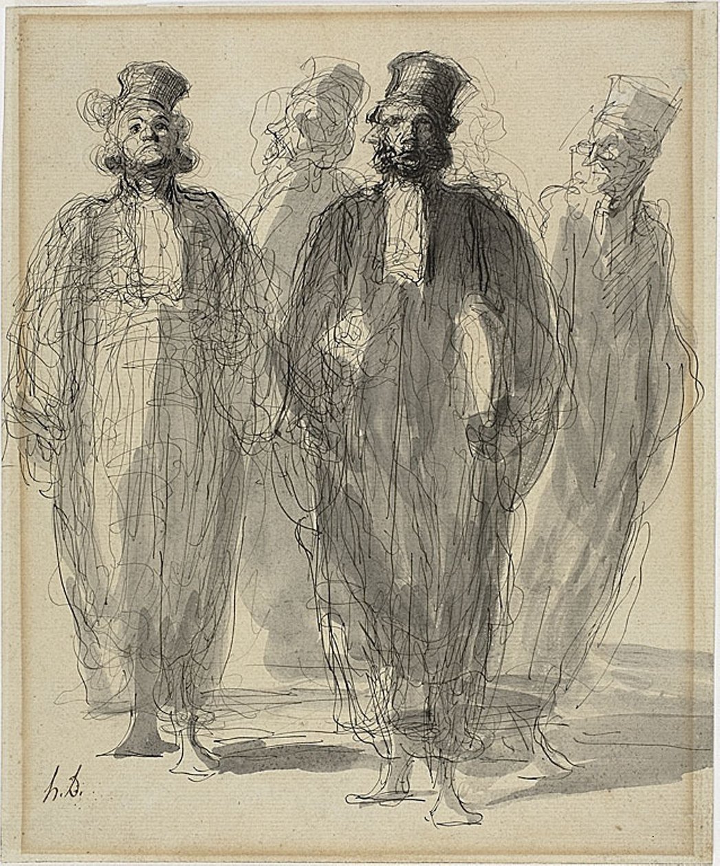 Čtyři právníci od Honoré Daumier
