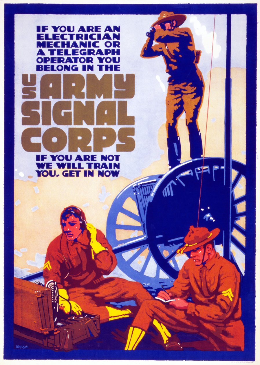 US Army Signal Corps, 1917-20 od Horace Devitt Welsh