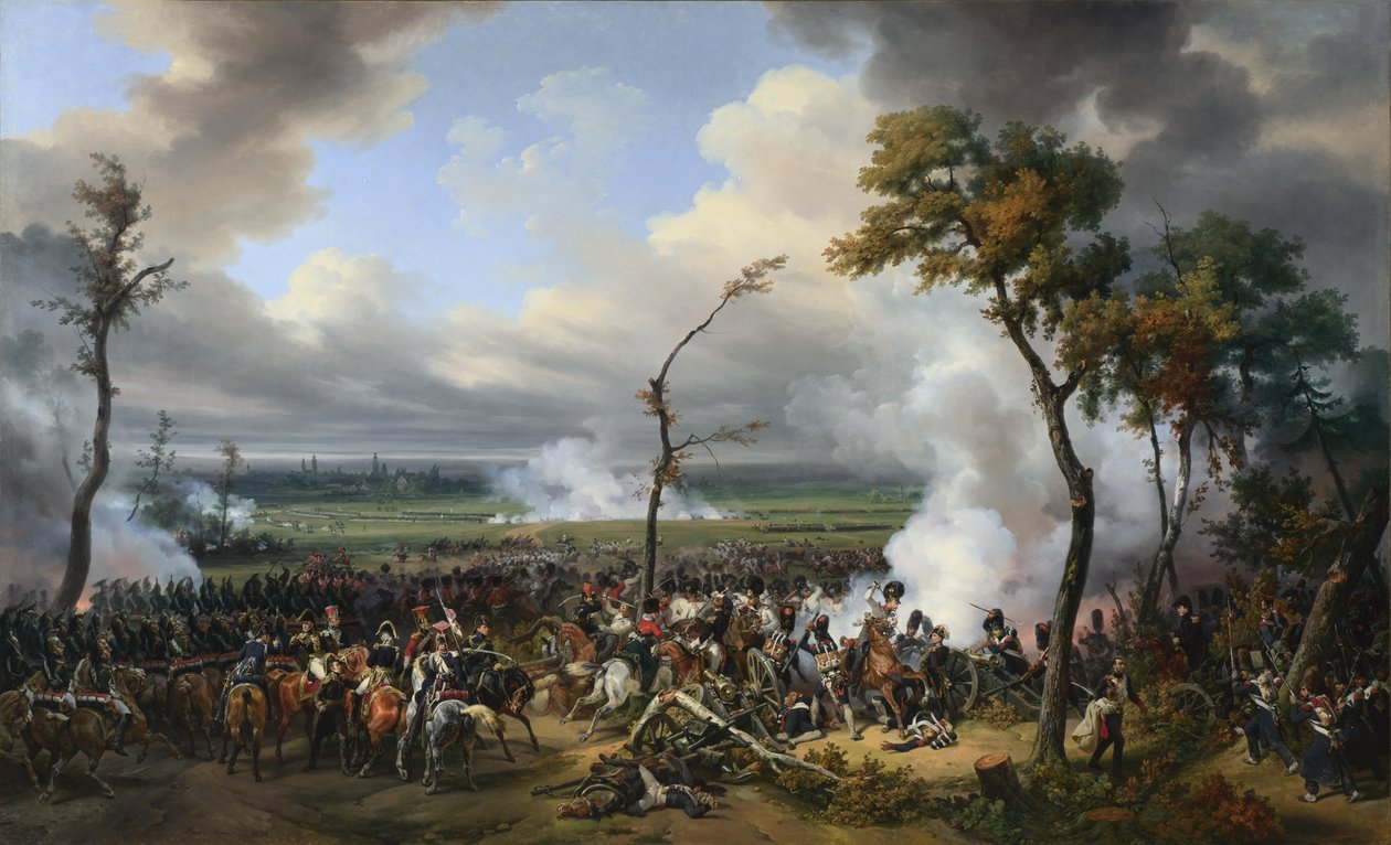 Bitva u Hanau od Emile Jean Horace Vernet