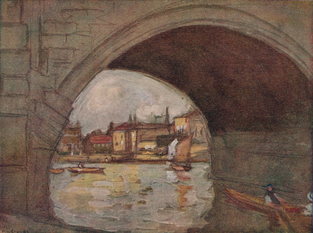 Řeka, Richmond, c1910, 1918 od Horace Mann Livens