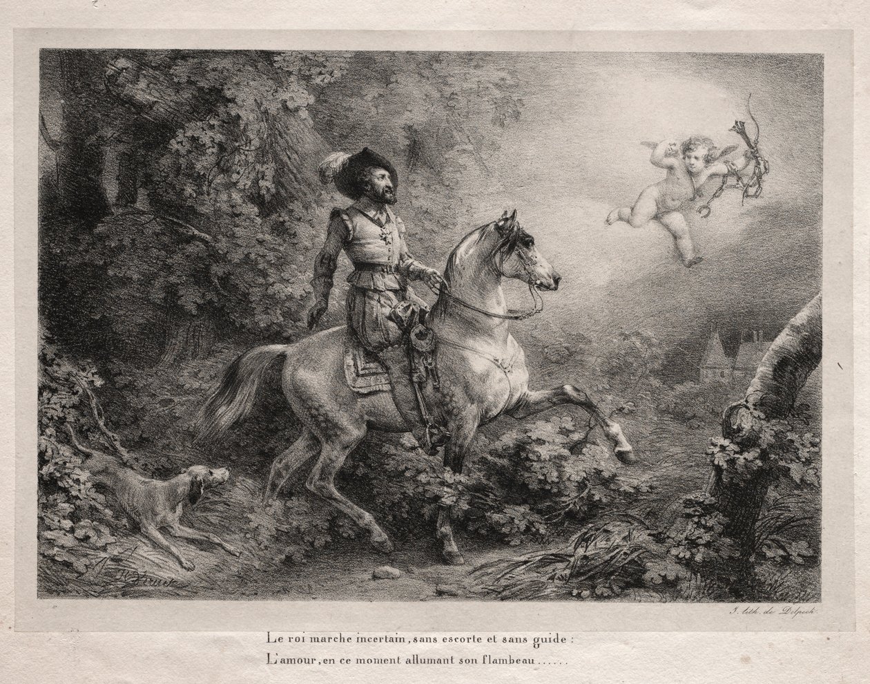 Jindřich IV., král Francie. od Emile Jean Horace Vernet