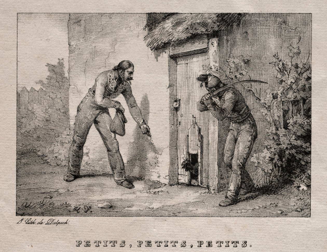 Marauders Marauders. Malý! Malý! Malý!. od Emile Jean Horace Vernet