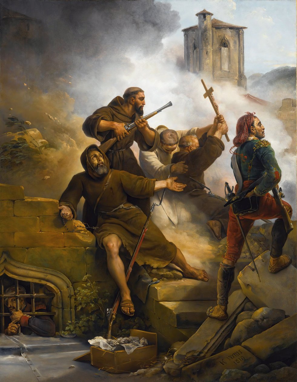 První obléhání Zaragozy, 1819. od Emile Jean Horace Vernet