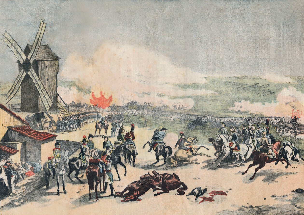 Bitva o Valmy 20. září od Emile Jean Horace Vernet