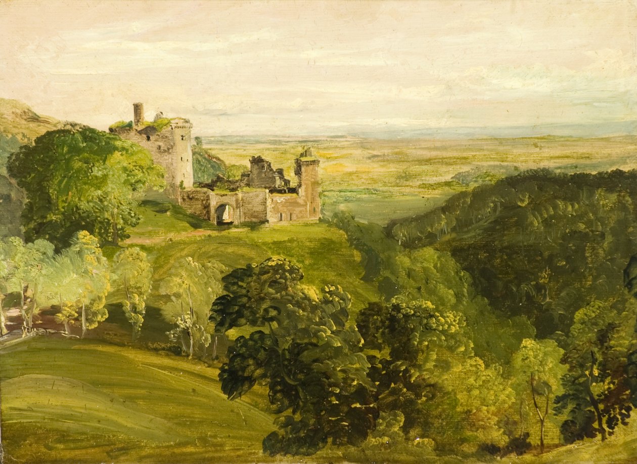 Castle Campbell (olej na plátně) od Horatio McCulloch