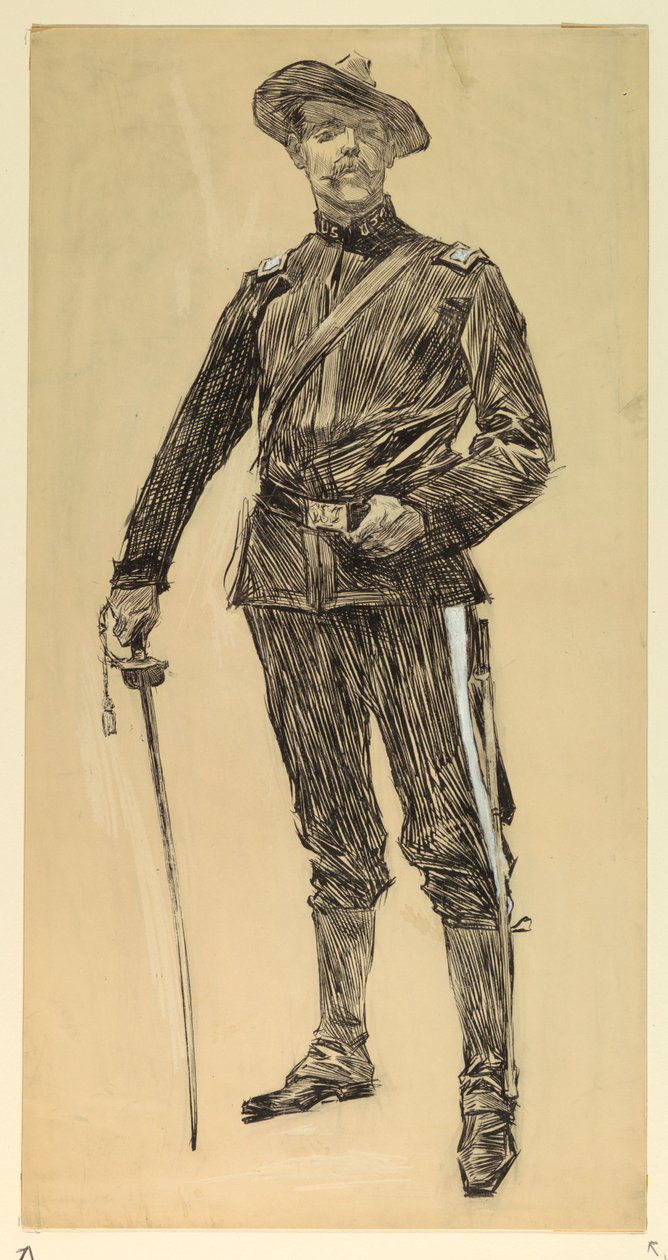 Americký důstojník (Španělsko-americká válka) od Howard Chandler Christy