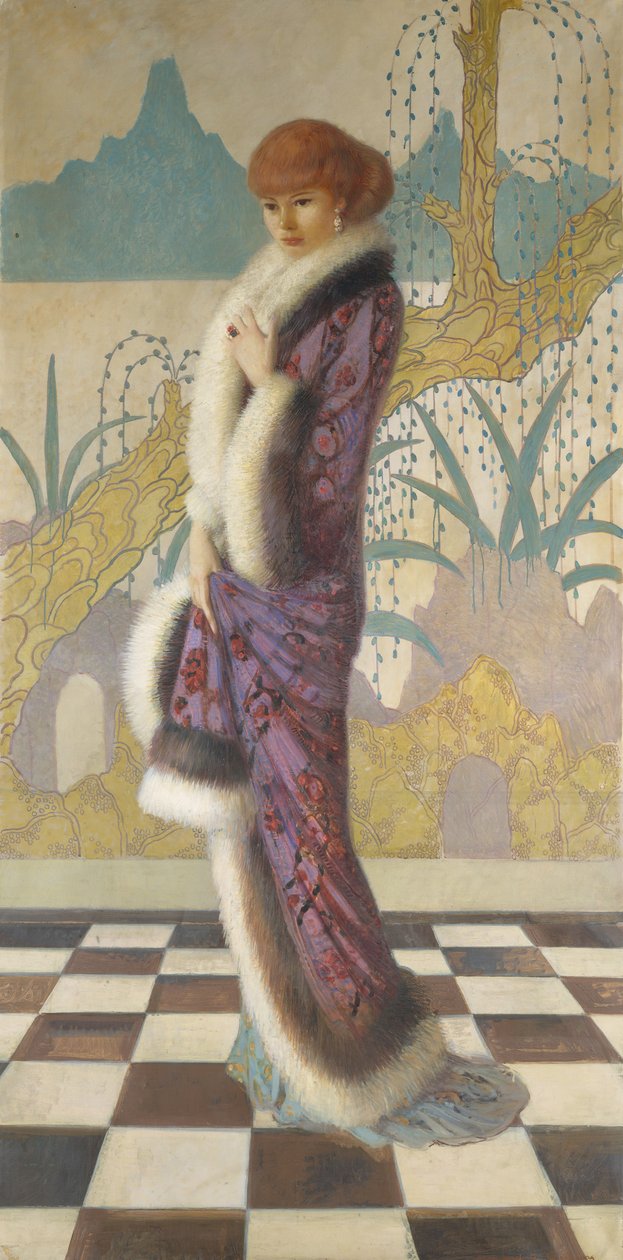 Paní Ethel Cushing, ca. 1912-14. od Howard Gardiner Cushing