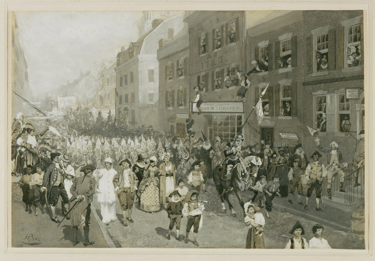 Karneval, Philadelphia od Howard Pyle