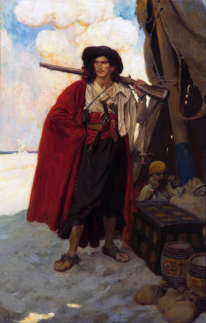 Bukanýr byl malebný chlapík od Howard Pyle