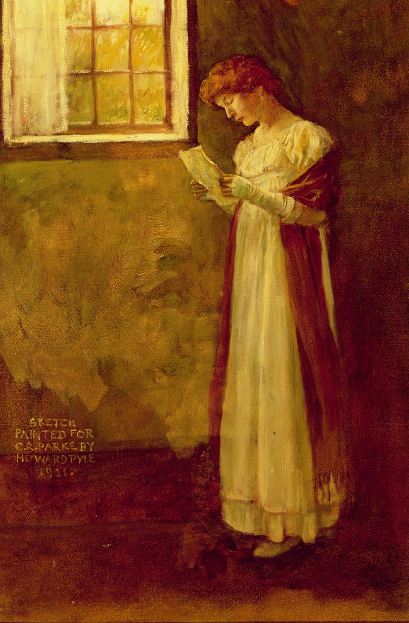 Bez názvu (Žena u okna) od Howard Pyle