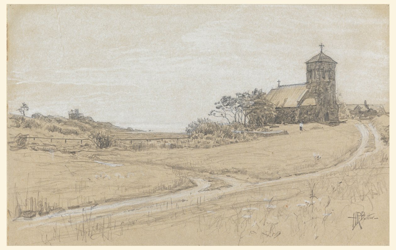 Kresba, krajina, 1880-90 od Howard Russell Butler