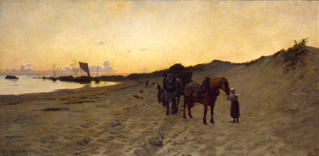 Sběrači mořských řas, 1886. od Howard Russell Butler