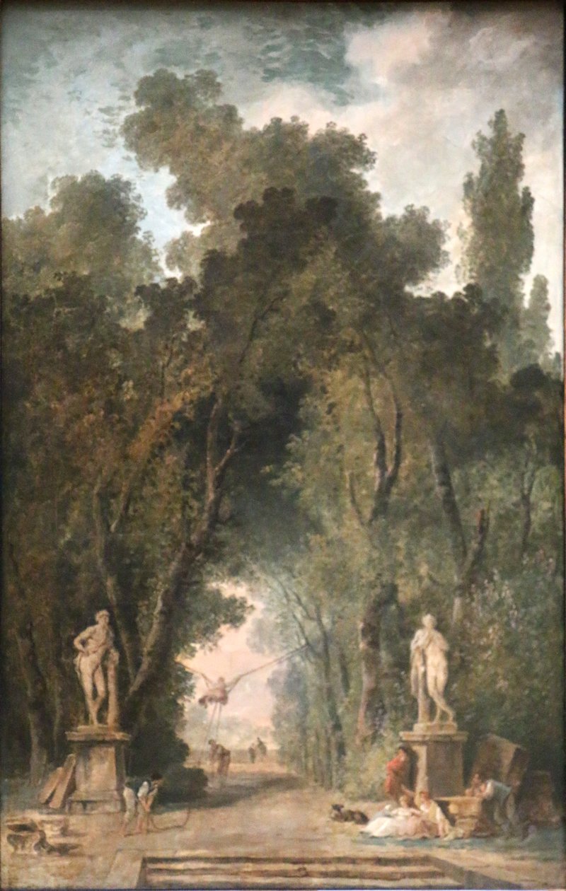 Ulička v parku od Hubert Robert