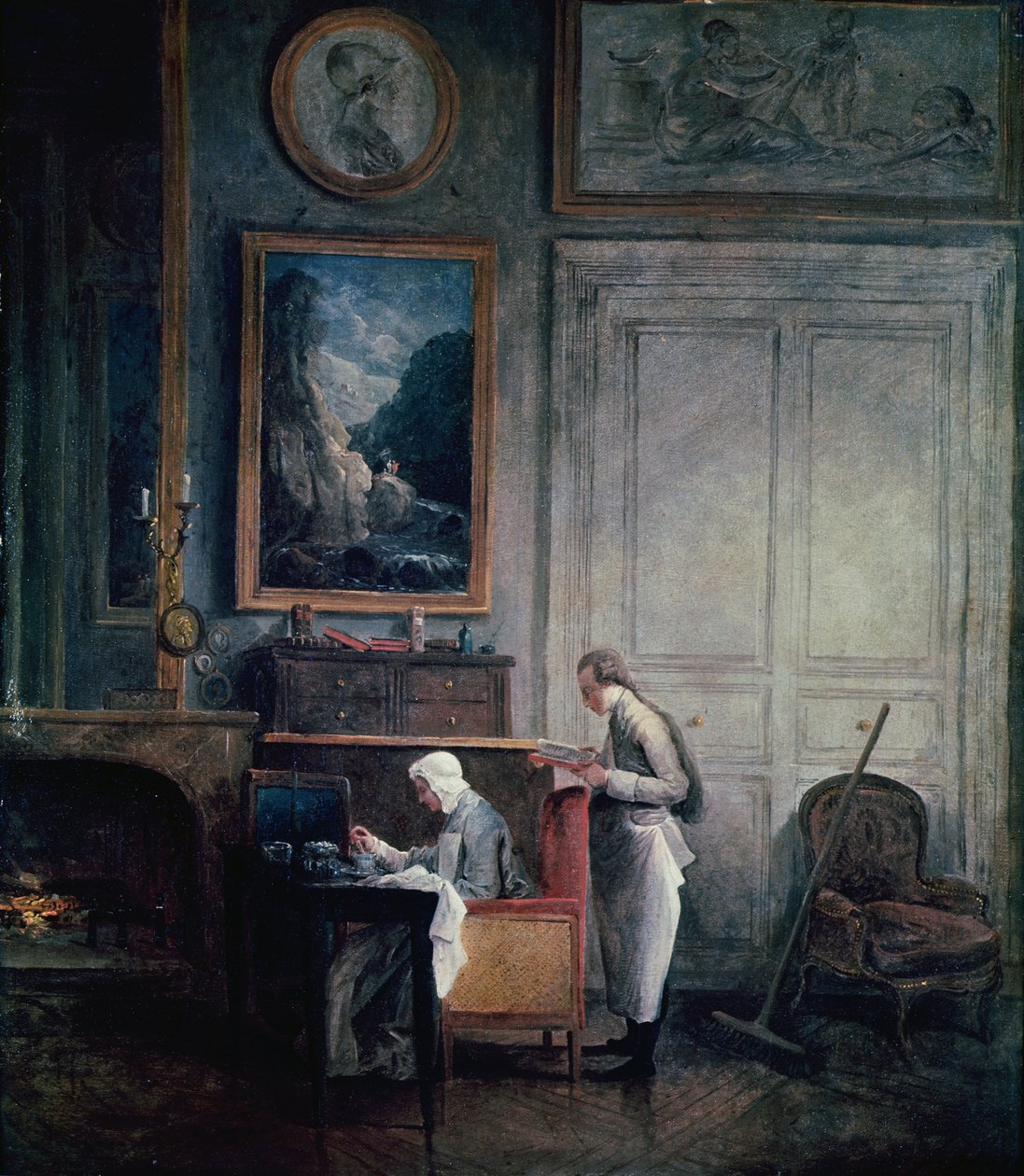 Oběd madame Geoffrinové od Hubert Robert