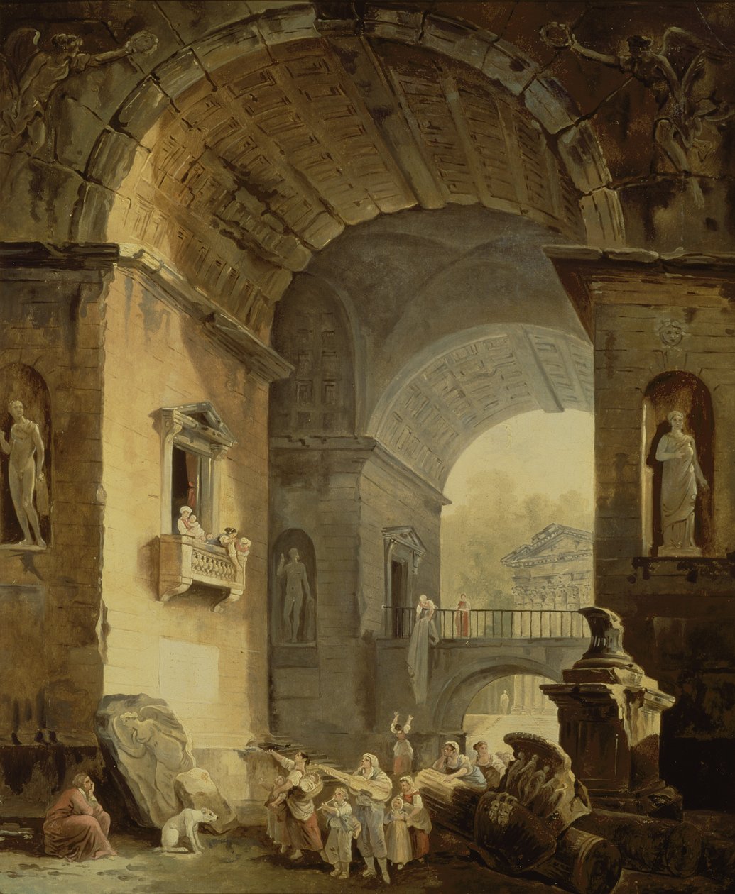 Muzikanti od Hubert Robert